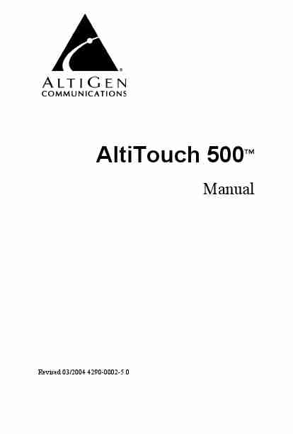 AltiGen comm Telephone AltiTouch 500-page_pdf